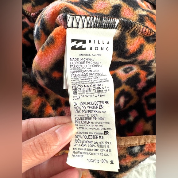 NWT Billabong A/Div Boundary Mock 3 Fleece Half-Zip Pullover Sweatshirt Size S - Picture 7 of 7